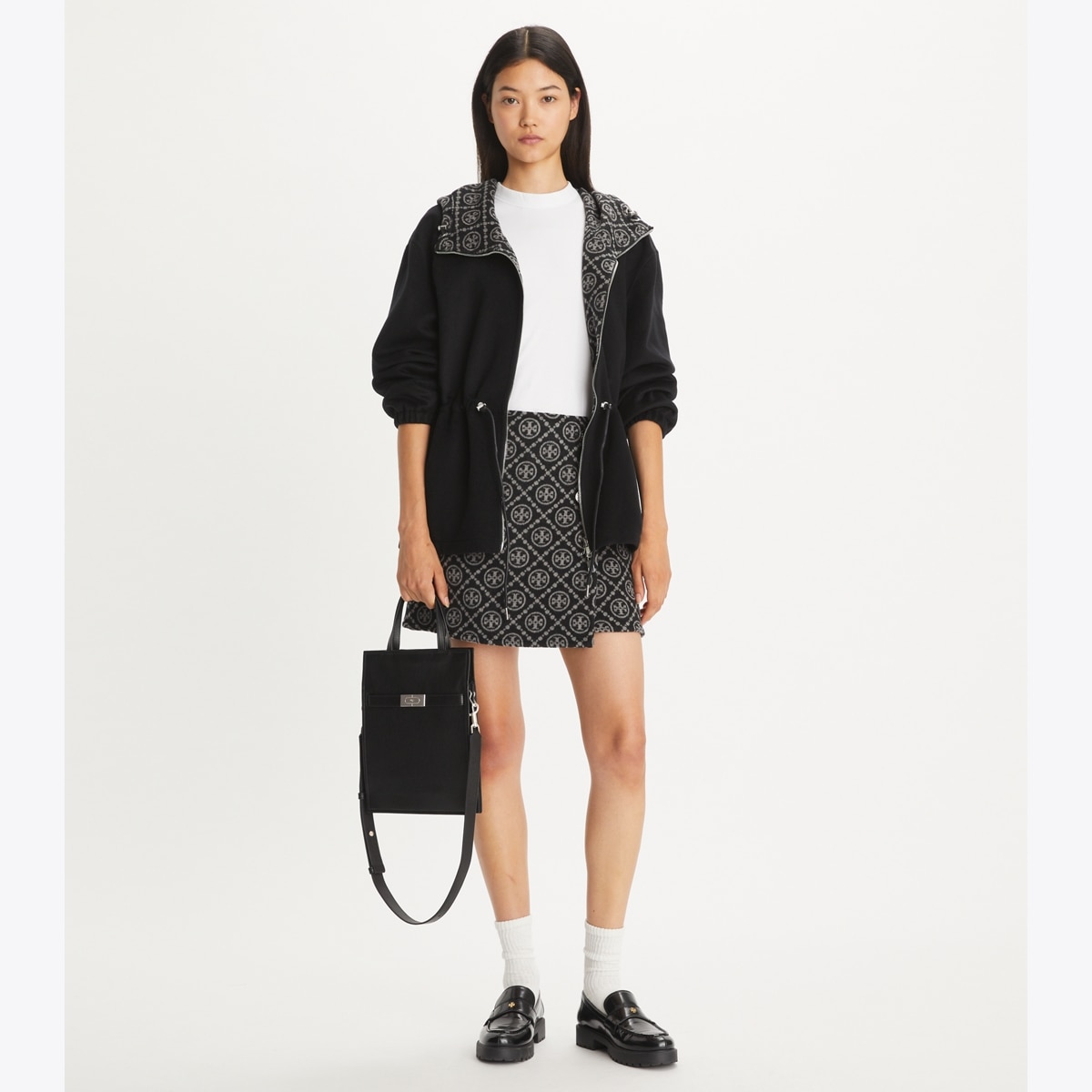 T MONOGRAM REVERSIBLE JACQUARD ANORAK - thumbnail 3