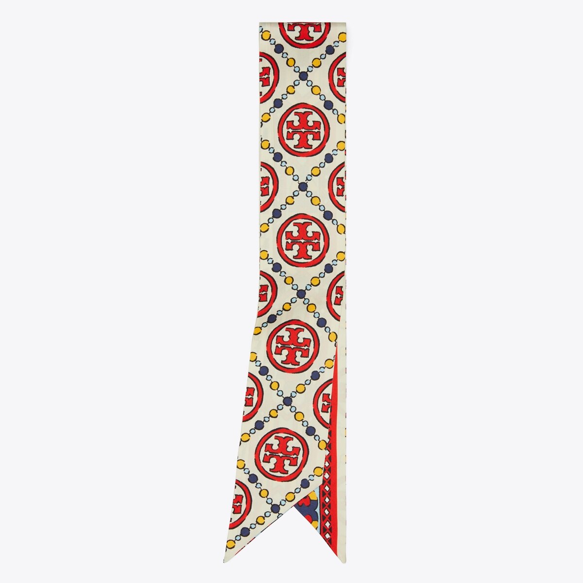 【TORY BURCH】Mini Zebra Ribban Tie スカーフ 171638 TORY BURCH】Mini Zebra Ribban Tie スカーフ 171638