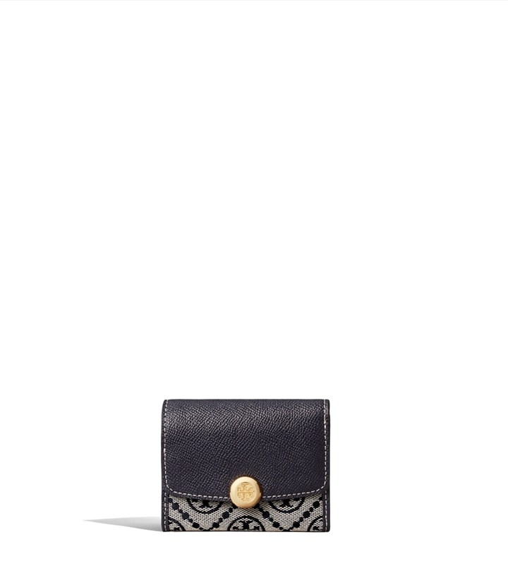 T Monogram Romy Flap Wallet