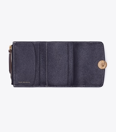 【TORY BURCH】二つ折り財布 ブラック × ネイビー 二つ折り財布・コインケース - レディース | トリーバーチ公式