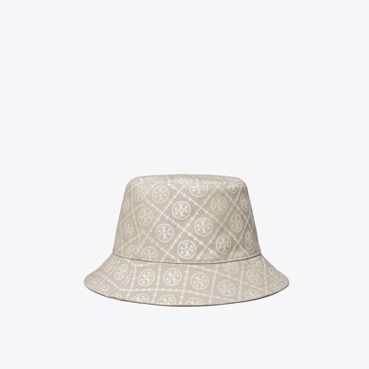 Tory Burch Women's Double T Monogram Short-Brim Bucket Hat - Hazel - Size Medium