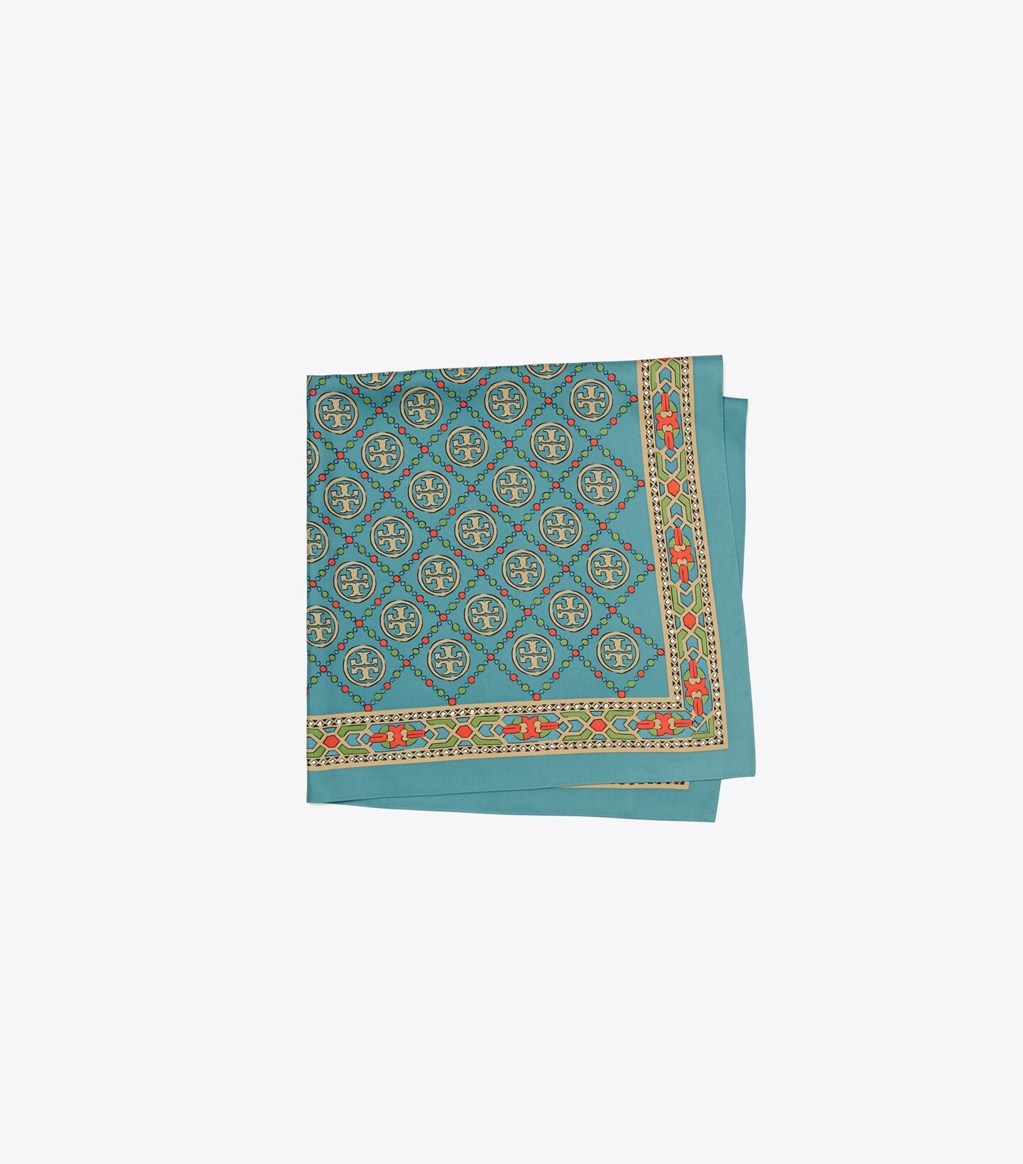 T Monogram Silk Square Scarf