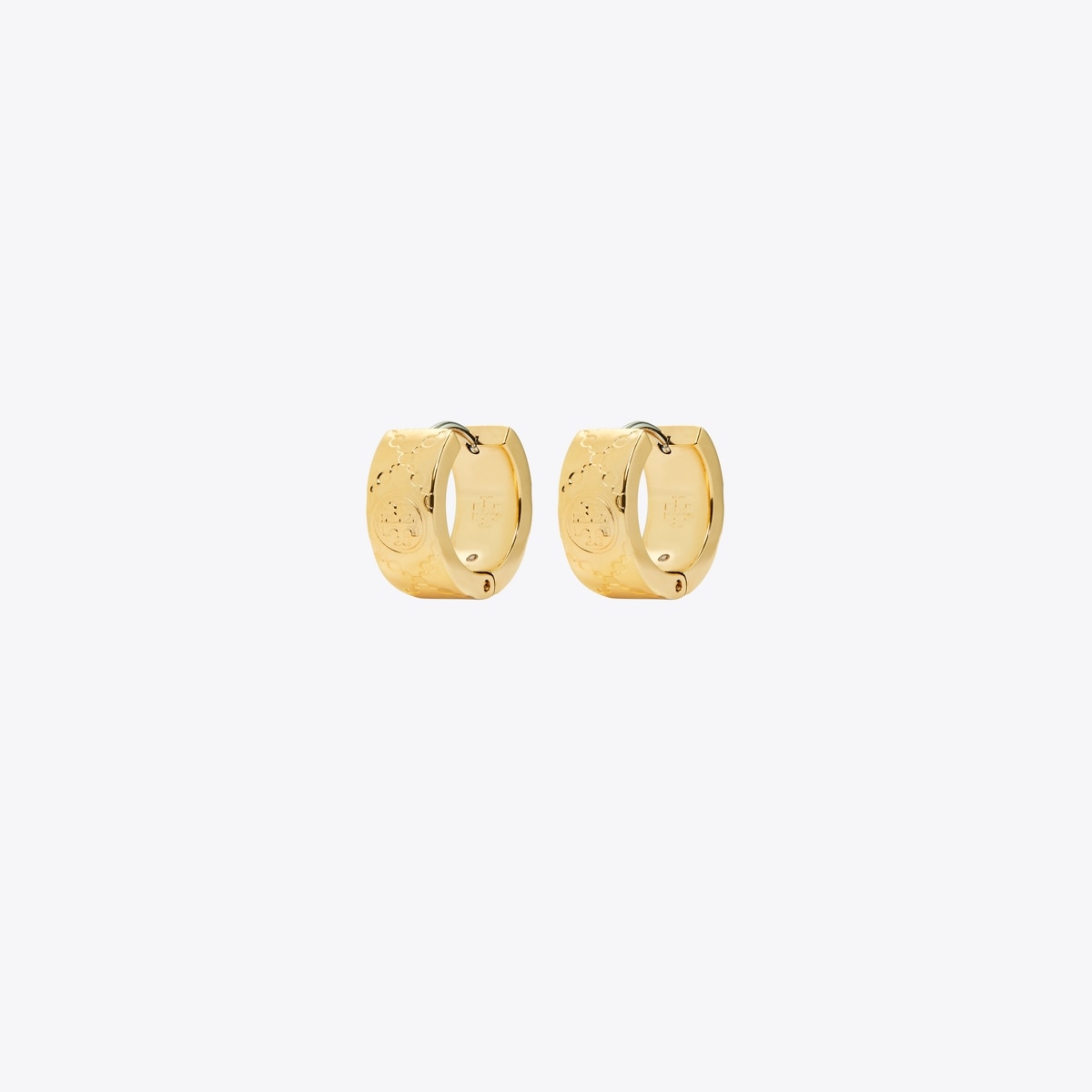 T Monogram Small Hoop Earrings: Women's Designer Earrings