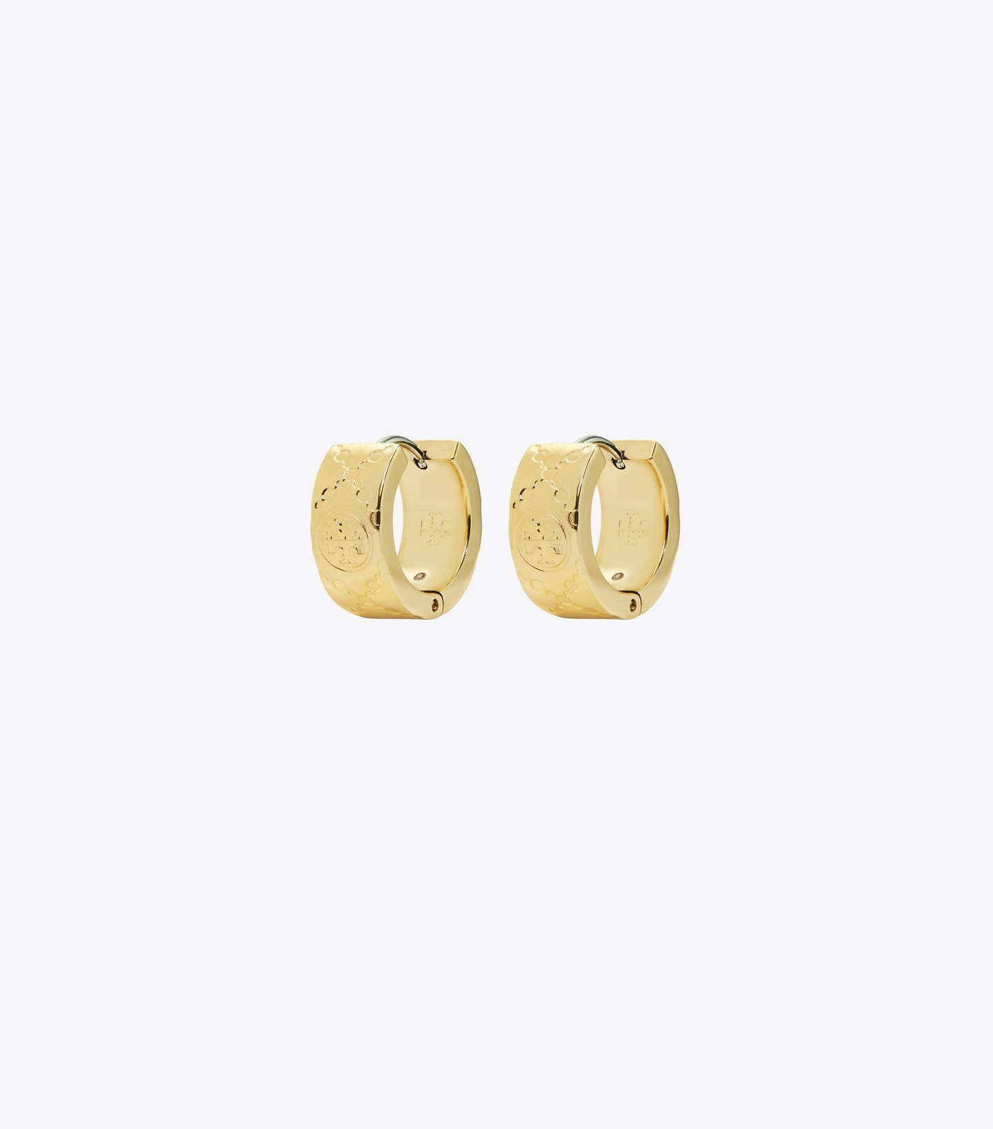 T Monogram Small Hoop Earrings