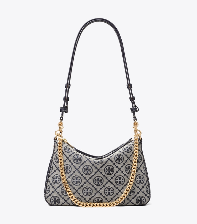 Tory Burch designer shoulder bags T Monogram Small Perry Shoulder Bag in Tory Navy front