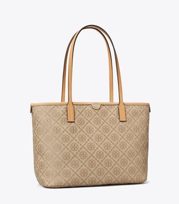 T Monogram Small Zip Tote: Women's Handbags | Tote Bags | Tory