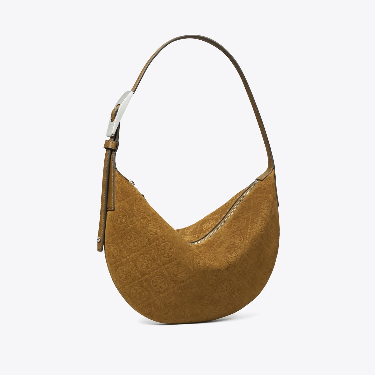 ★TOUT Y EST★ Balloon Suede Chain Shoulder Bag Grey Beige 0 T Monogram Suede Small Balloon Bag: Women's Designer