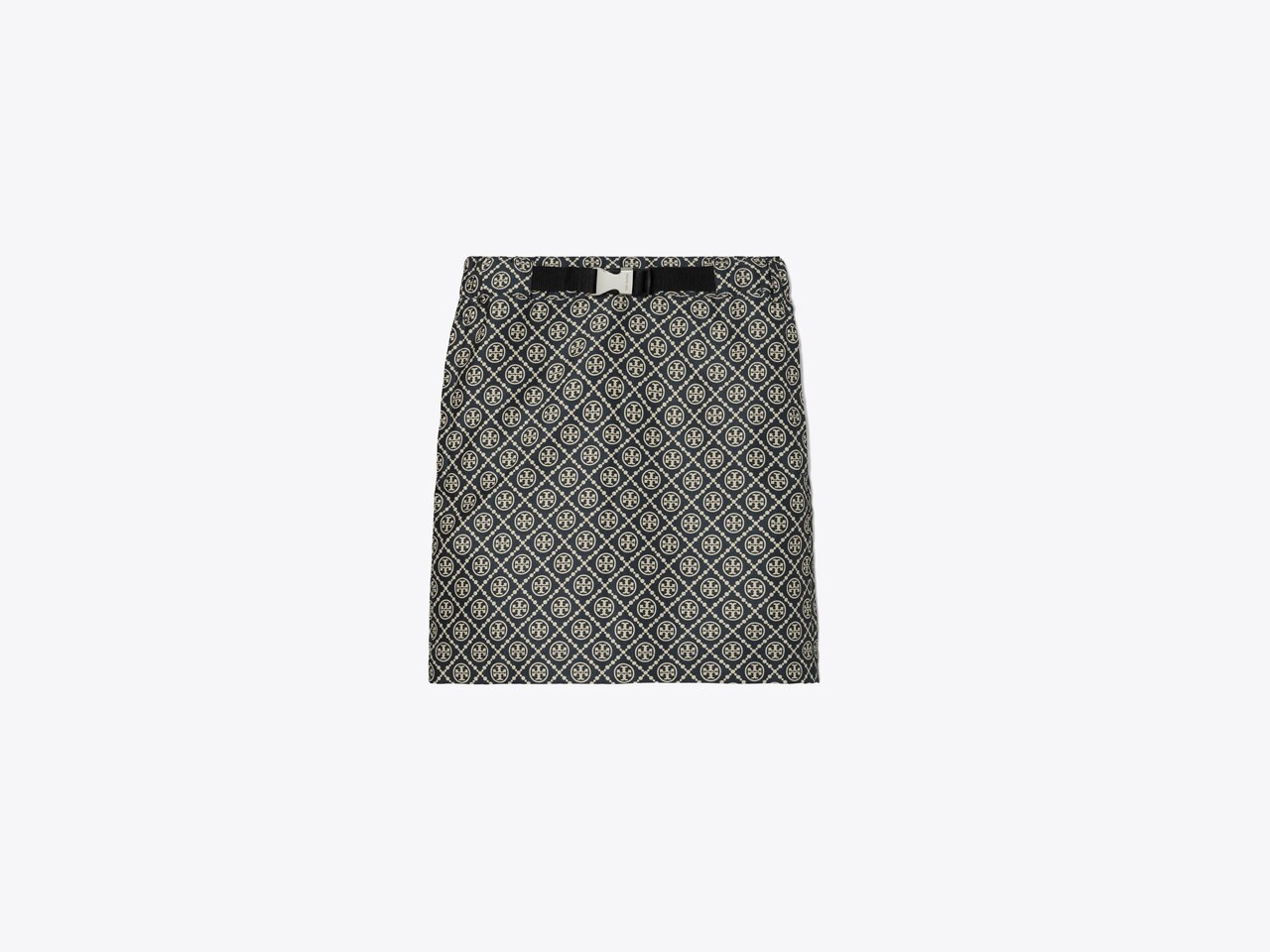 T Monogram Tech Jacquard Skirt