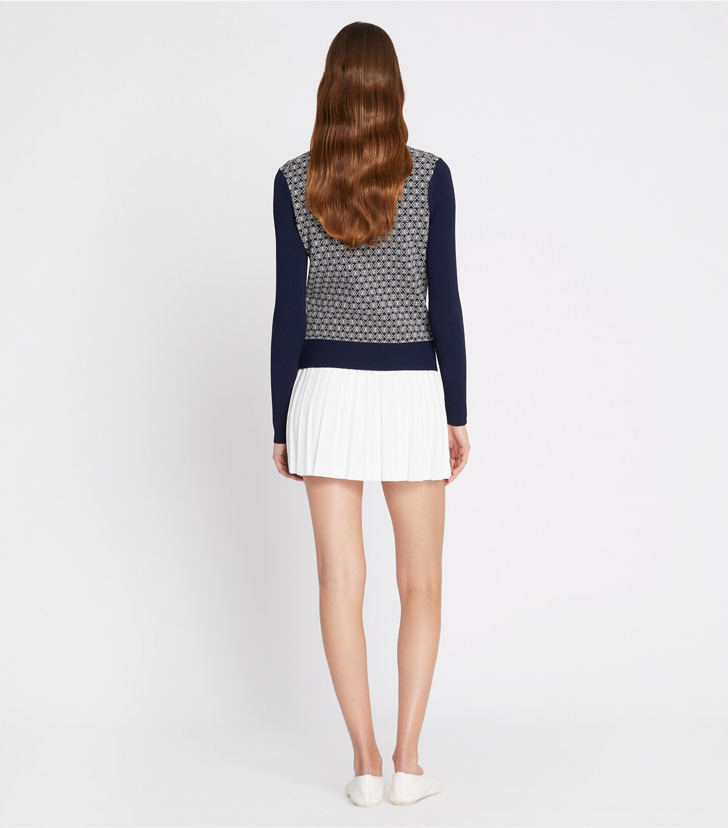 T Monogram Tech Knit Sweater