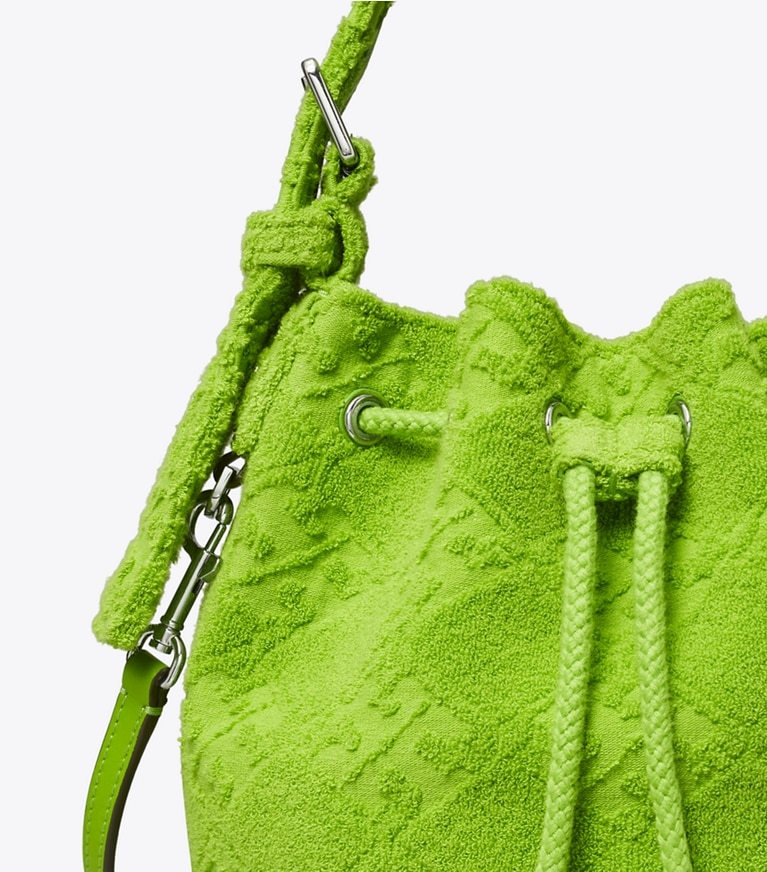 T Monogram Terry Mini Bucket Bag