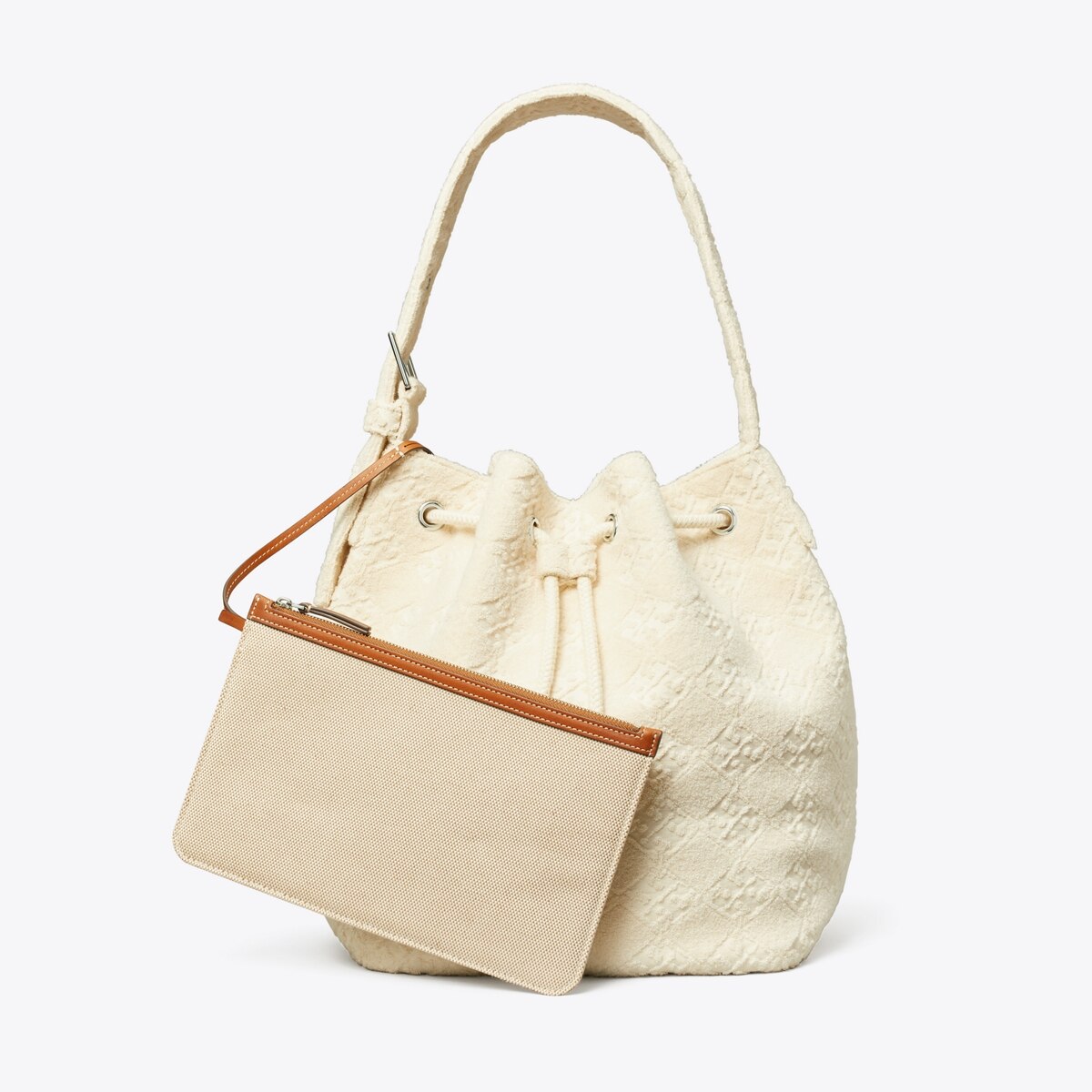最終決算 Monogram T Terry Hobo Designer Women's Bag: Bucket Oversized バッグ
