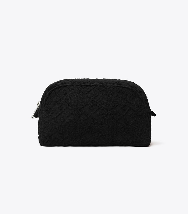 Tory Burch designer coin purses T Monogram Terry Pouch in Black back