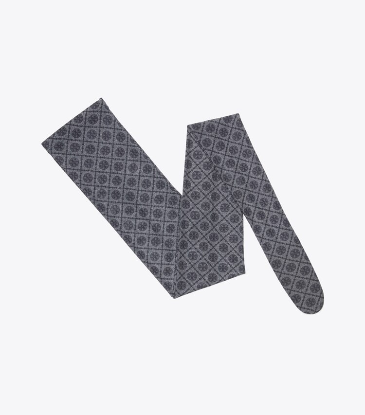 Tory Burch designer tights T Monogram Tights in Navy front
