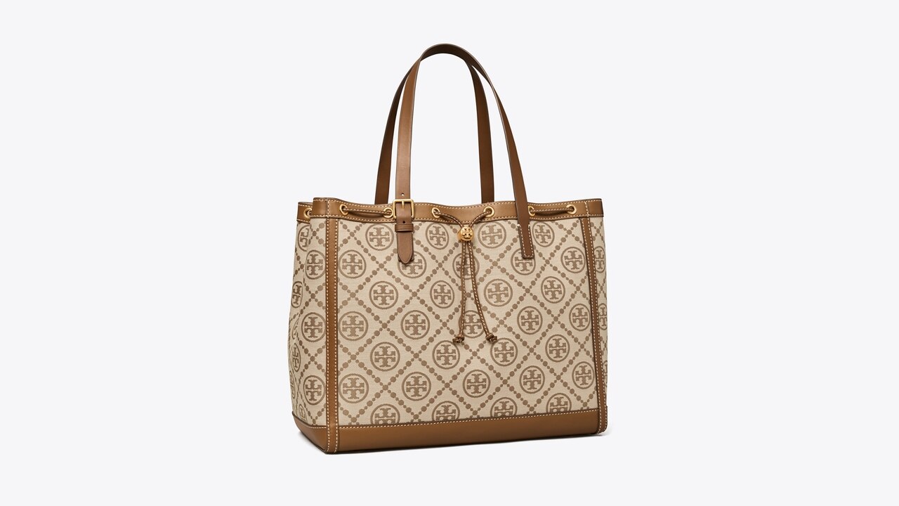 Tory Burch T Monogram Jacquard Studio Bag Hazel Women