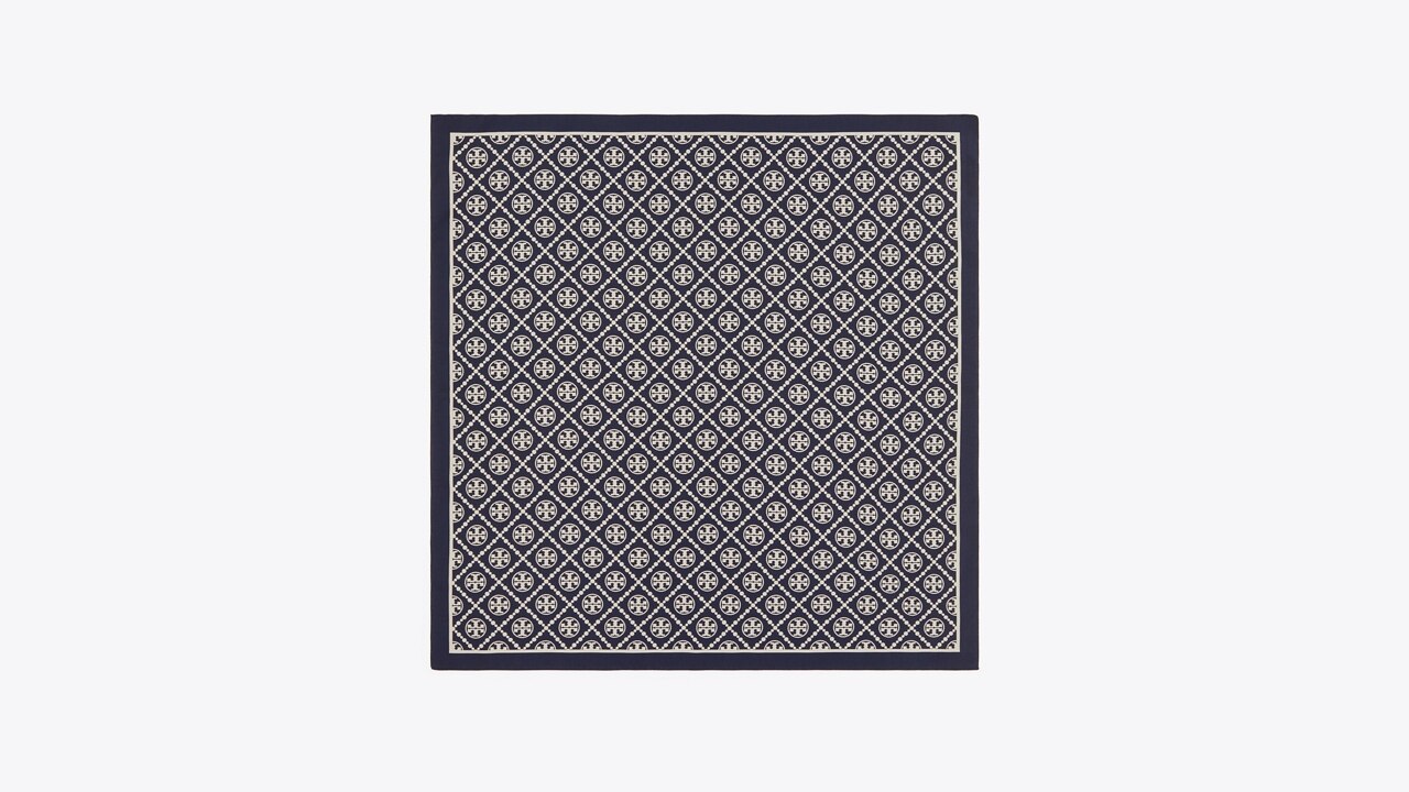 T Monogram Two-Tone Scarf: Women's Designer Scarves