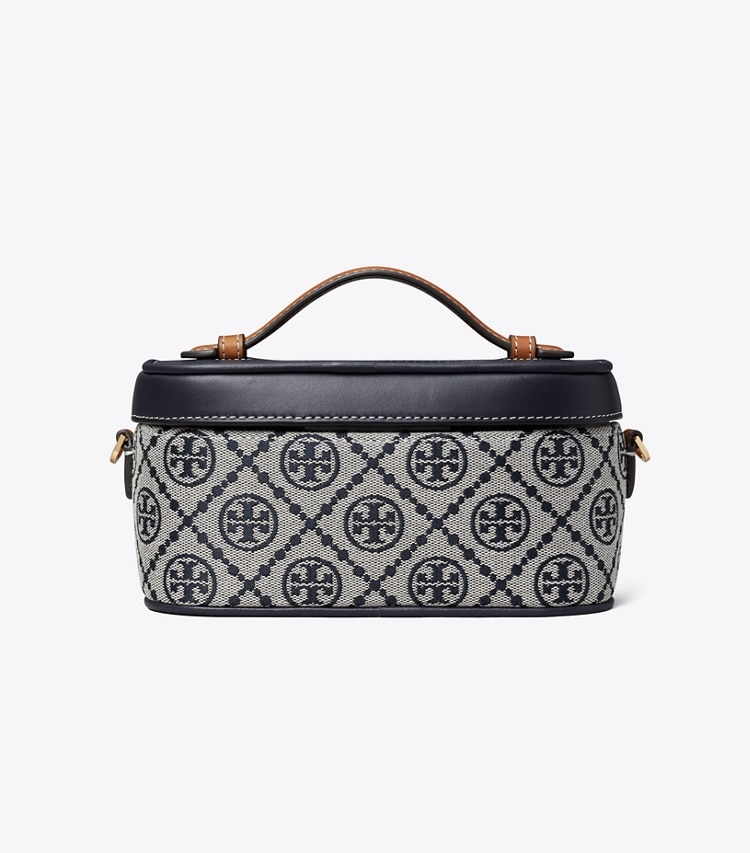 Tory Burch designer mini bags T Monogram Vanity Case in Tory Navy back