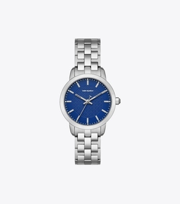 Tory Burch Women\'s The Tory Stainless Steel Bracelet Watch T Monogram T Monogram Tory Watch, Leather/Gold-Tone Stainless Steel  main image 2