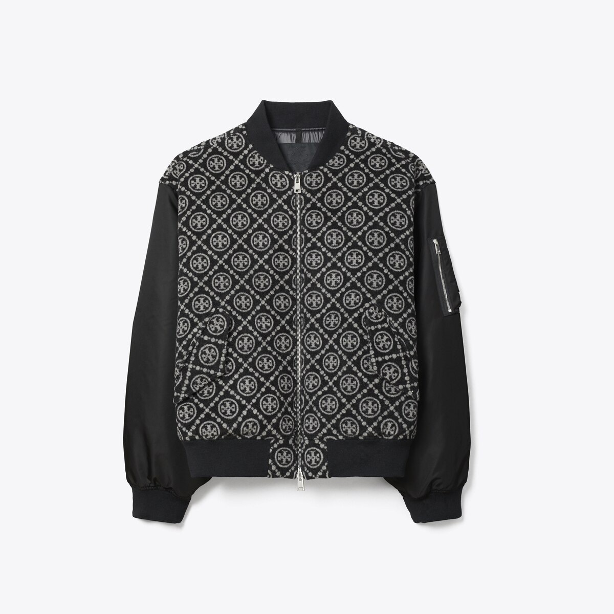Tモノグラム ウールジャガード ボンバージャケット: レディース