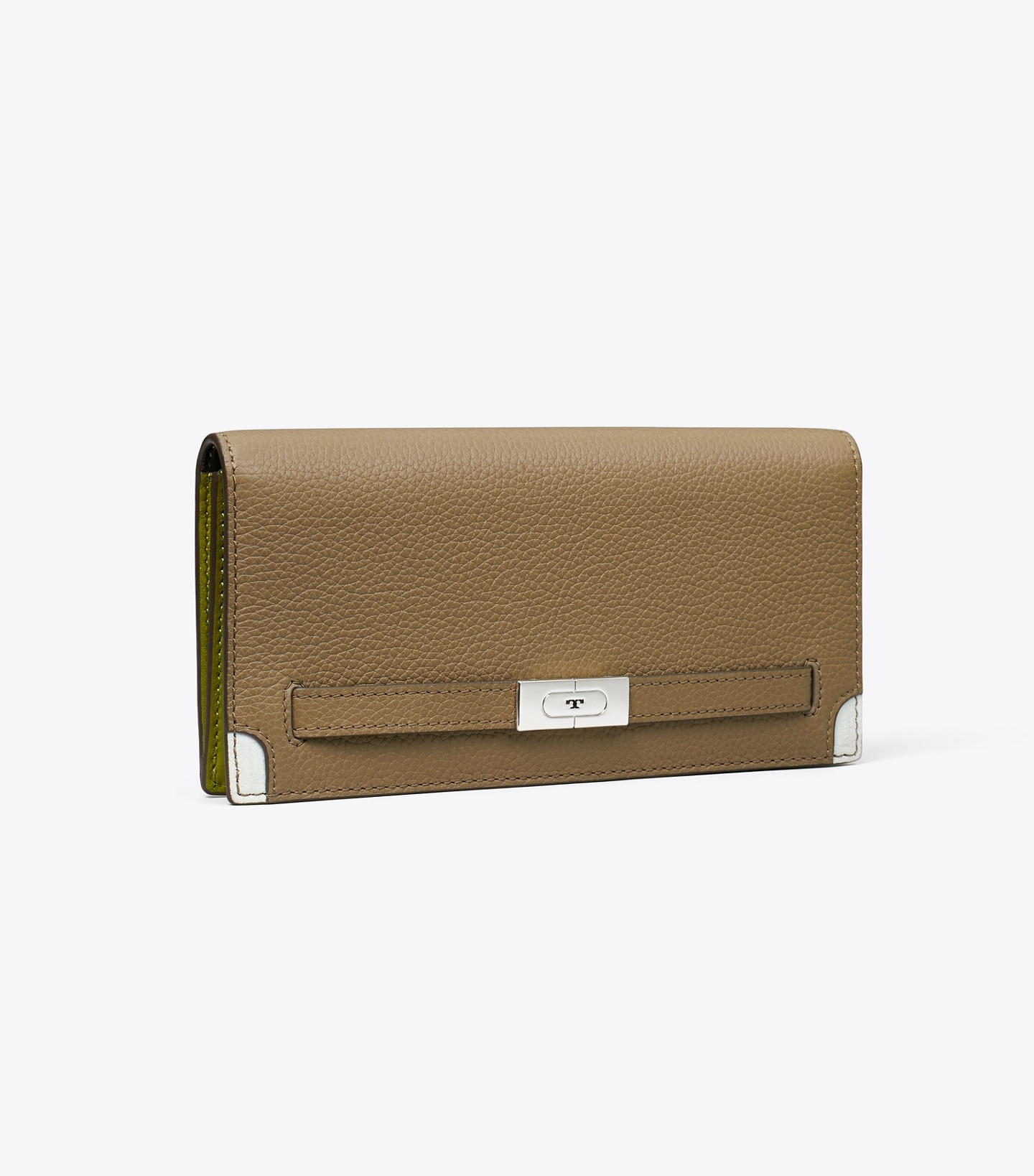 T Pebbled Slim Wallet