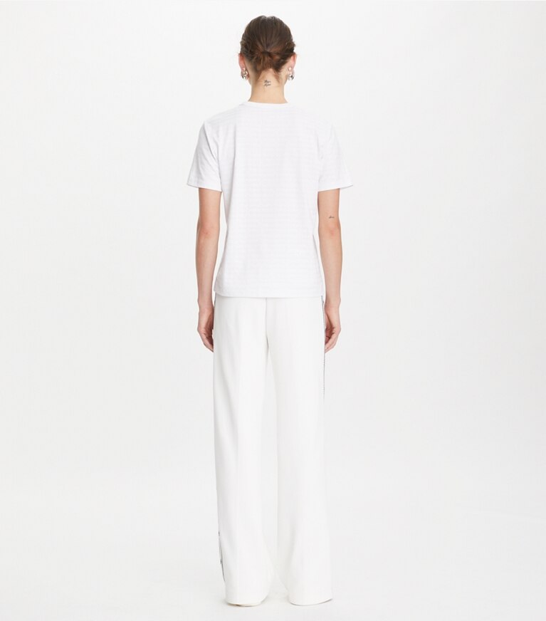 Tory Burch designer tops T-shirt in cotone Sublime in White Sublime front