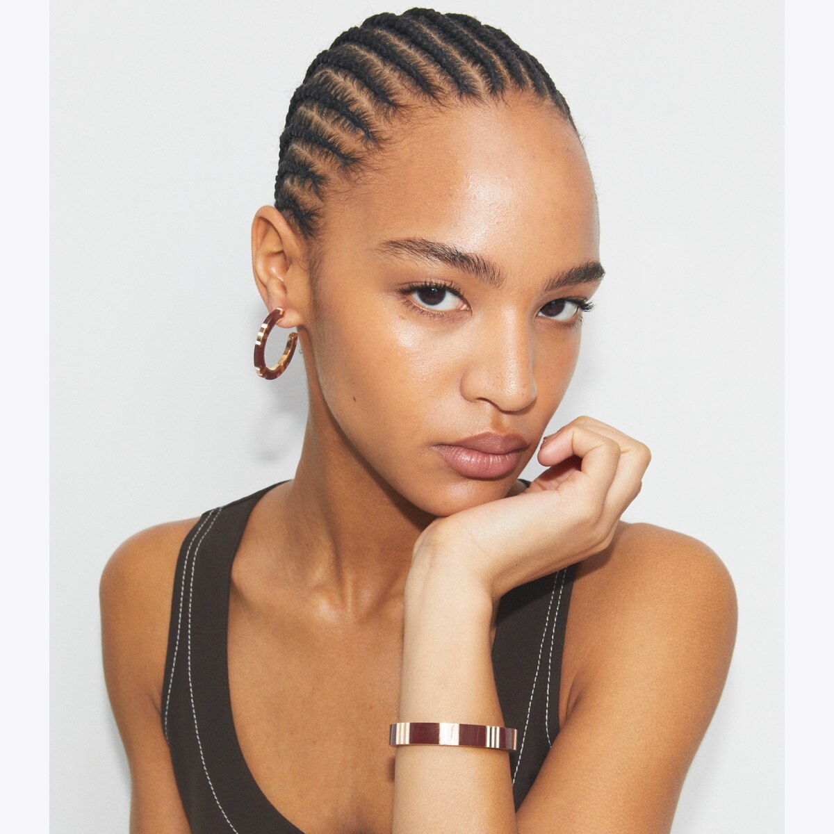 T Stripe Bangle: Women's Designer Bracelets | Tory Burch