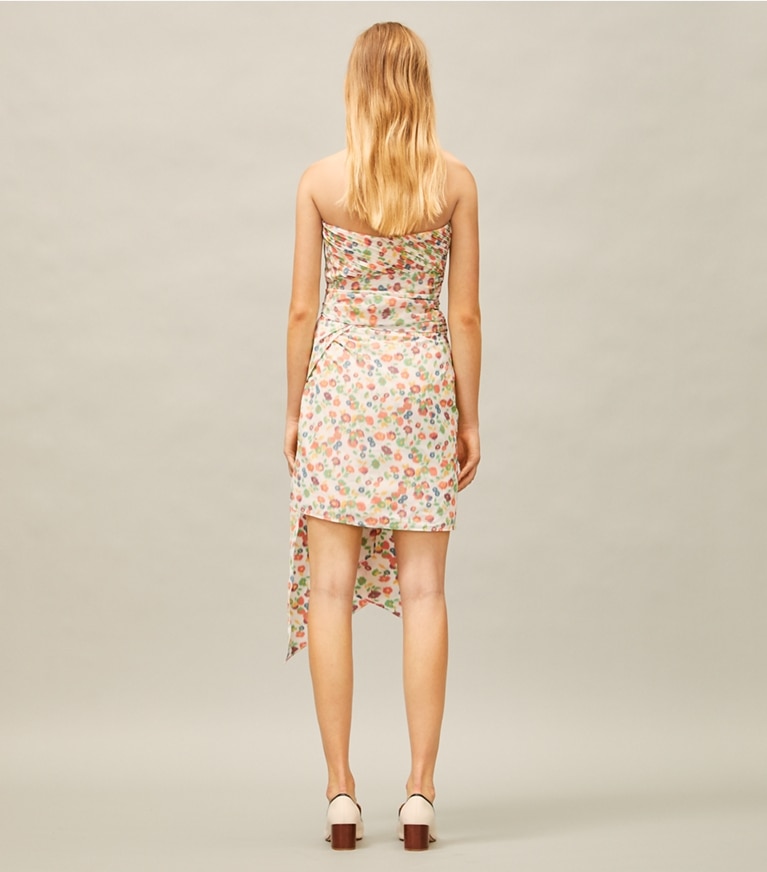 Tory Burch designer dresses Taffeta Mini Party Dress in Tossed Confetti front