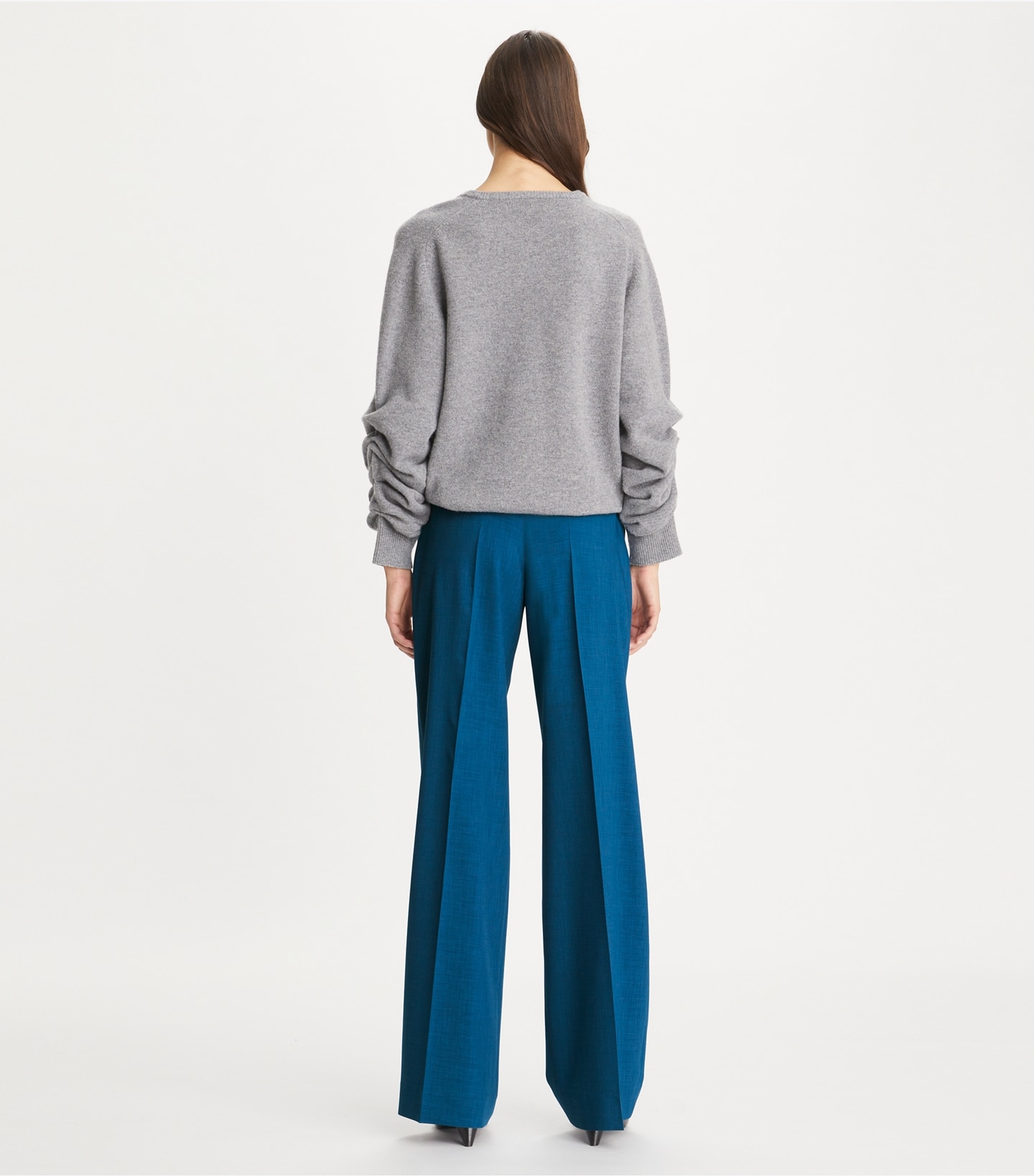 Tailored Drapey Melange Pants