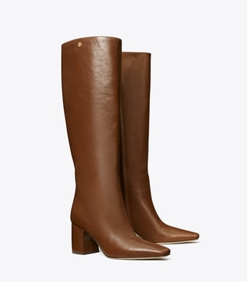 Tory Burch Junction Riding Boot, Knee High Brown Leather buy Size US 8.5