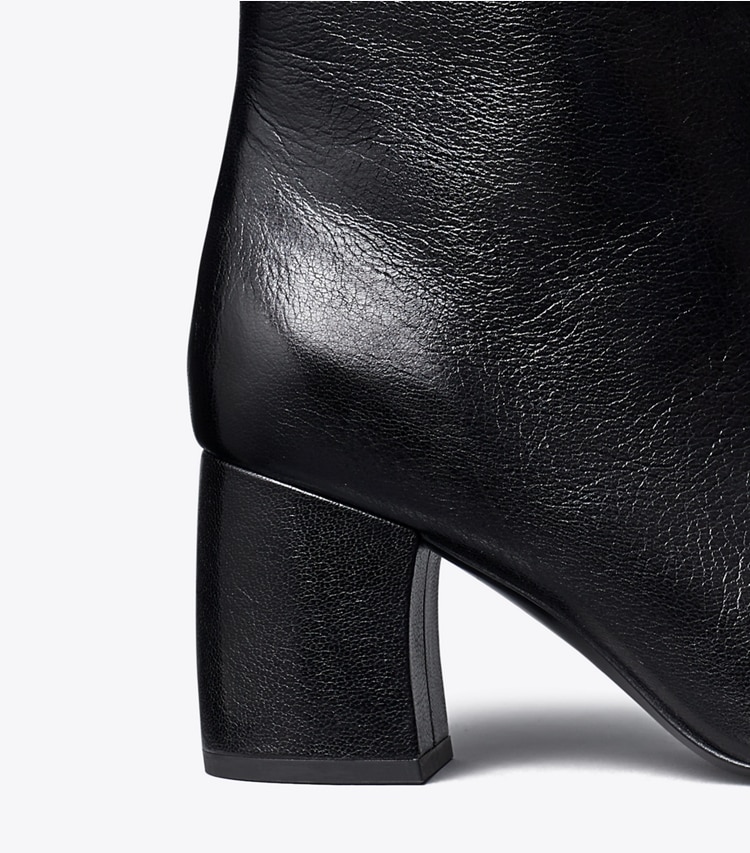 Tory Burch designer boots Tall Banana Boot in PERFECT BLACK detail
