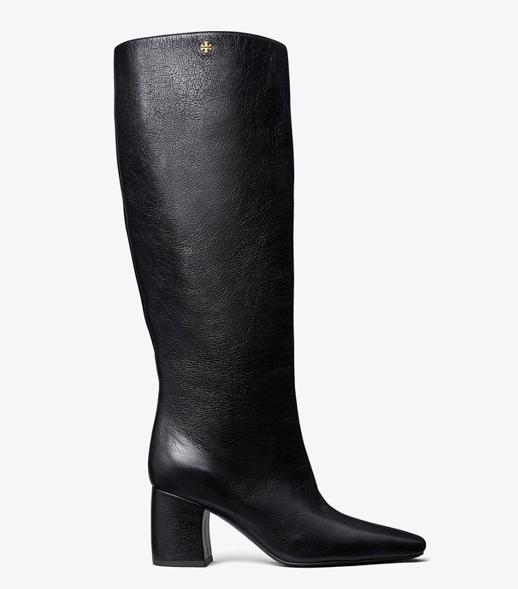 Tory Burch designer boots Tall Banana Boot in PERFECT BLACK side