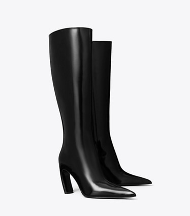 Tory Burch designer knee boots Tall Boot in PERFECT BLACK angle