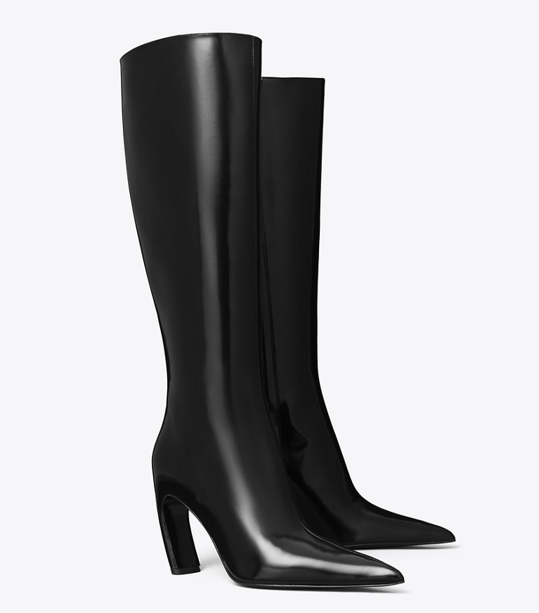 Tory Burch designer knee boots Tall Boot in PERFECT BLACK angle