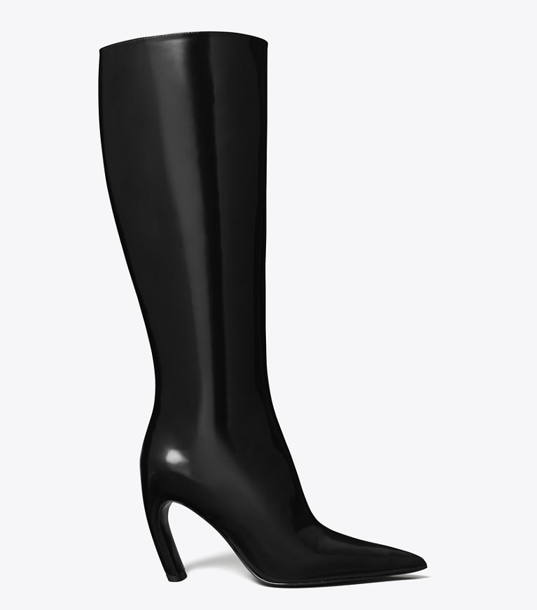 Tory Burch designer knee boots Tall Boot in PERFECT BLACK angle