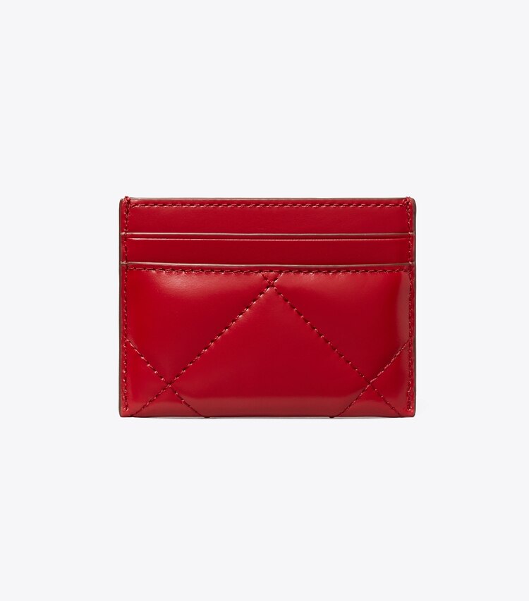 Tory Burch diseñador tarjeteros Tarjetero acolchado con forma de rombos Kira en Red volver