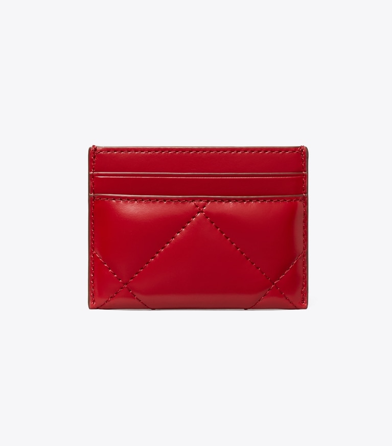 Tory Burch diseñador tarjeteros Tarjetero acolchado con forma de rombos Kira en Red volver
