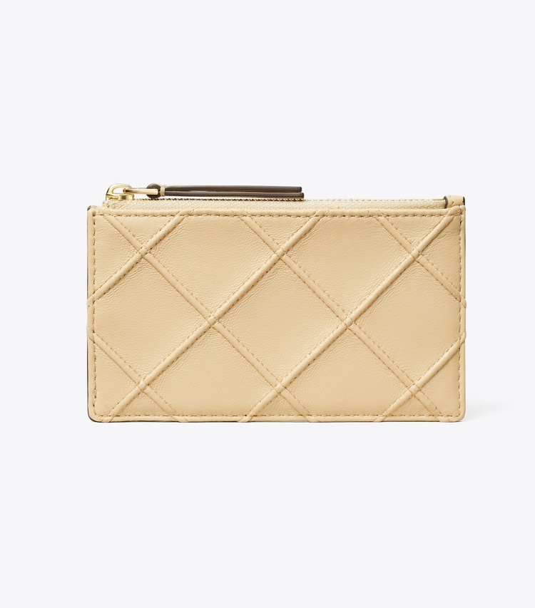 Tory Burch diseñador tarjeteros Tarjetero Fleming con cremallera en Soft Serve frente