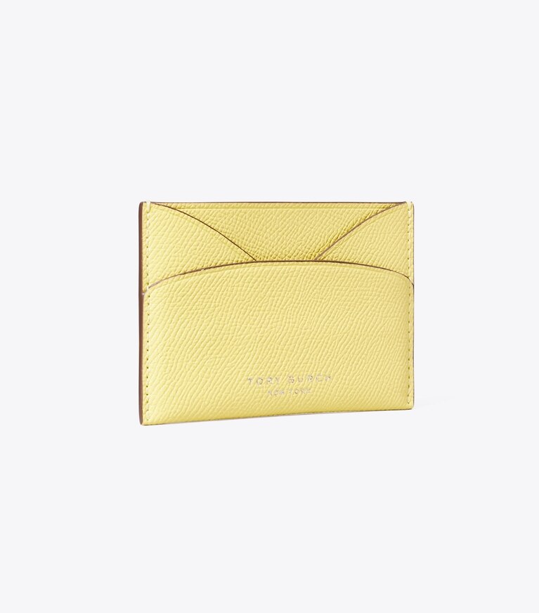 Tory Burch diseñador tarjeteros Tarjetero plano Romy en Yellow Sky ángulo