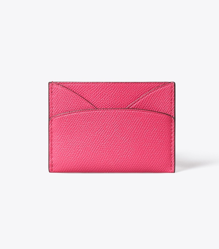 Tory Burch diseñador tarjeteros Tarjetero plano Romy en Bright Pink volver