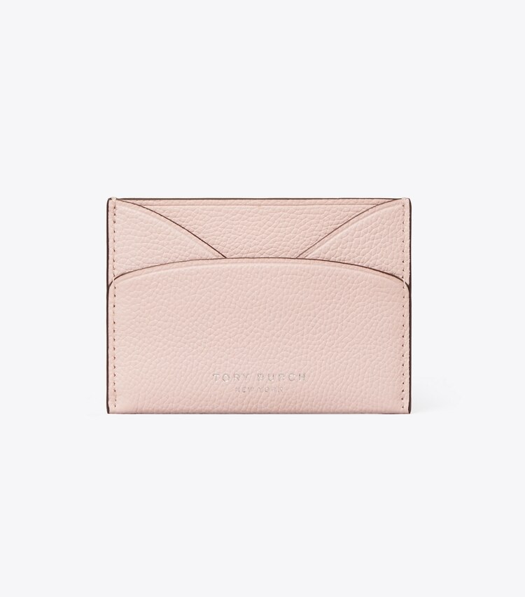 Tory Burch diseñador tarjeteros Tarjetero plano Romy en Rose frente