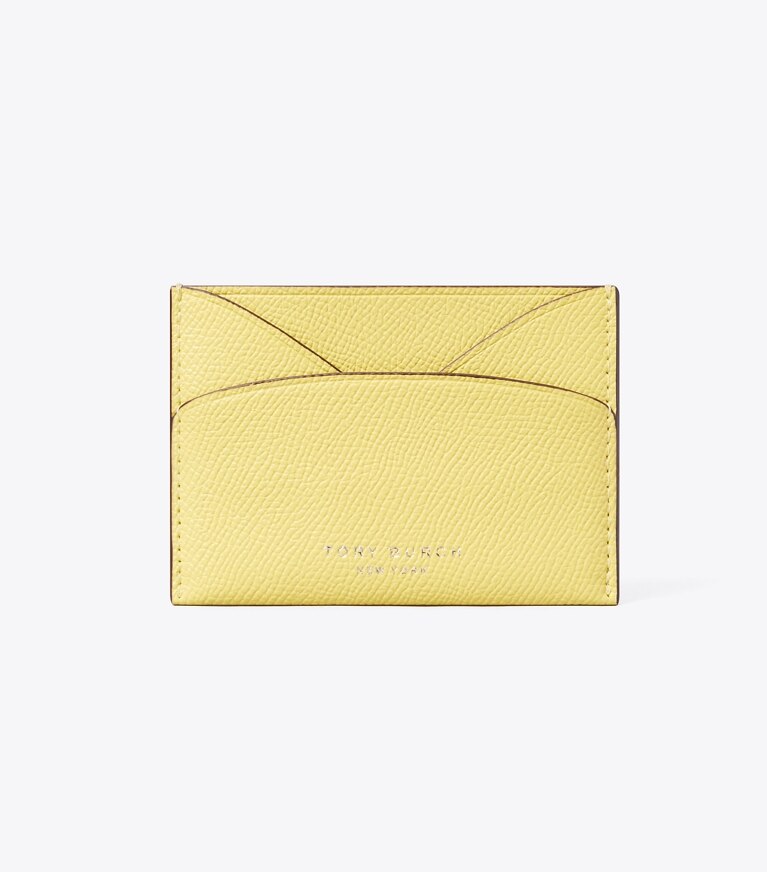 Tory Burch diseñador tarjeteros Tarjetero plano Romy en Yellow Sky frente