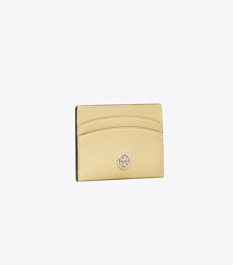 Tory Burch diseñador tarjeteros Tarjetero Robinson en Praline ángulo