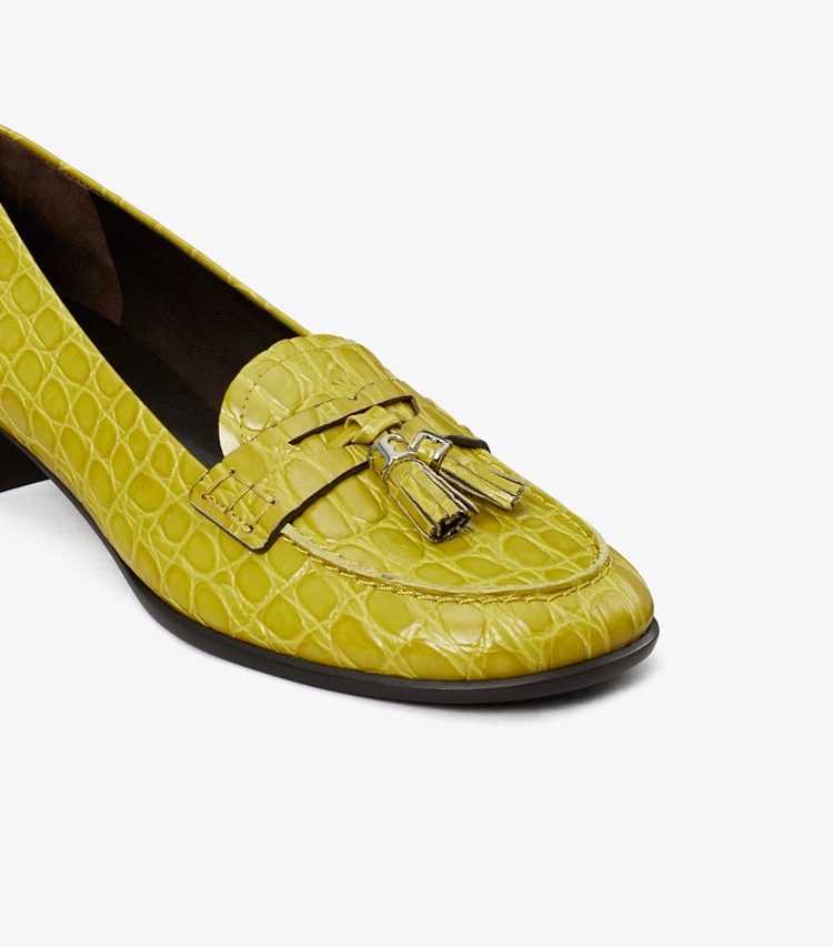 Tory Burch designer flats Tassel Loafer in AVOCADO detail