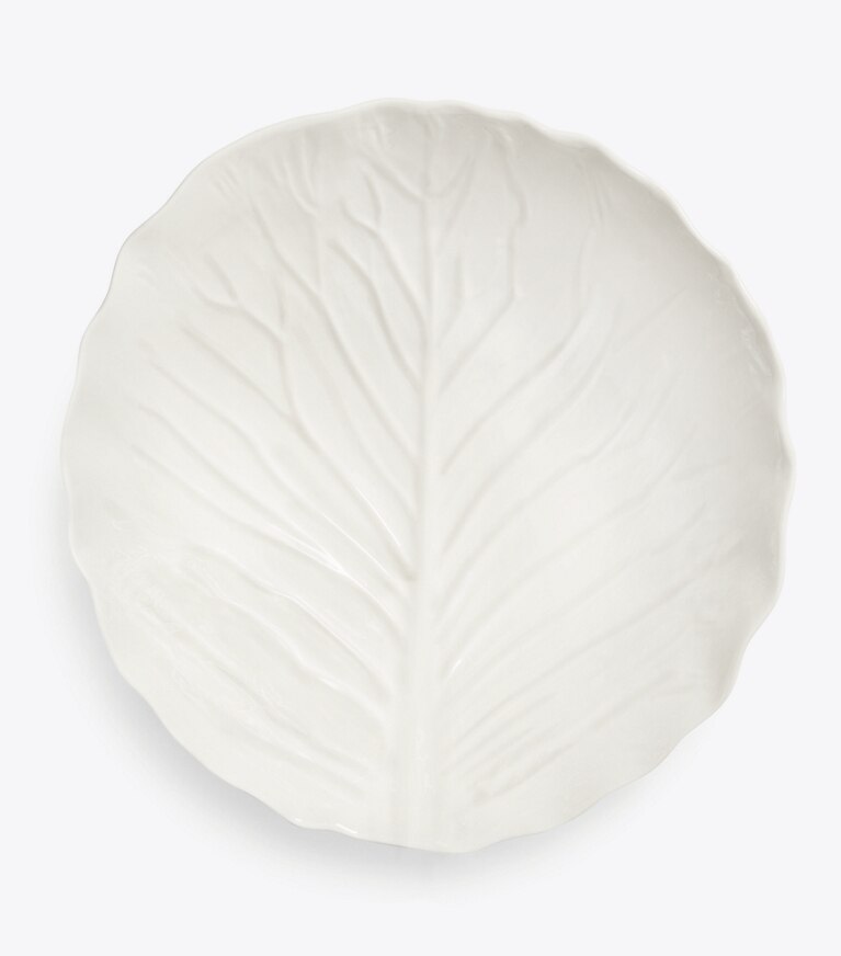 Tory Burch diseñador artículos de mesa & cristalería Tazón para servir de vajilla con borde ondulado en White vista superior