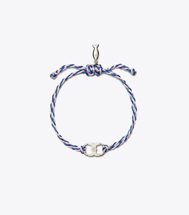 Tory Burch designer bracelets TB x BonBon Embrace Ambition Bracelet in BonBon Pink front