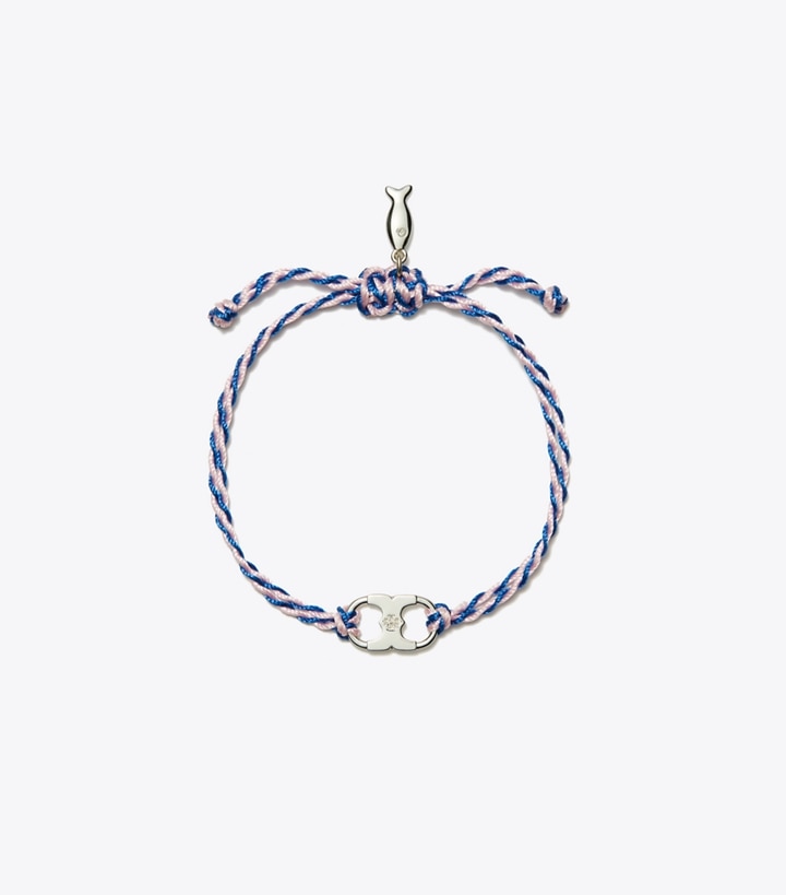 Tory Burch designer bracelets TB x BonBon Embrace Ambition Bracelet in BonBon Pink front