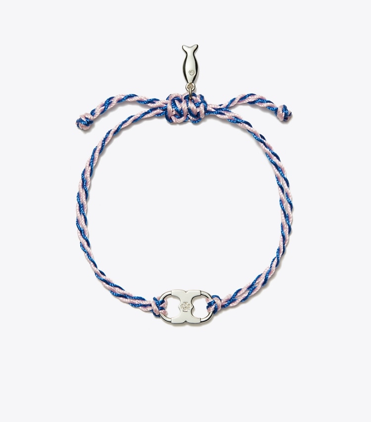 Tory Burch designer bracelets TB x BonBon Embrace Ambition Bracelet in BonBon Pink front