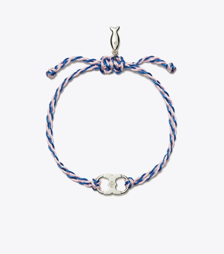 Tory Burch designer bracelets TB x BonBon Embrace Ambition Bracelet in BonBon Pink front