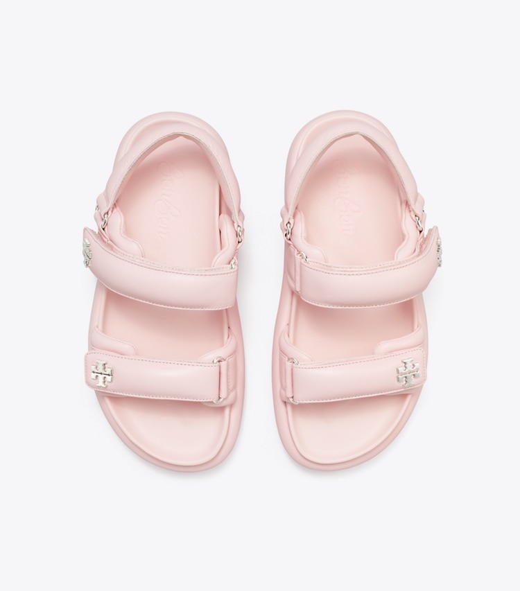 Tory Burch designer sandales TB x BonBon Kira Sport Padded Sandal in STRAWBERRY MARSHMALLOW dessus
