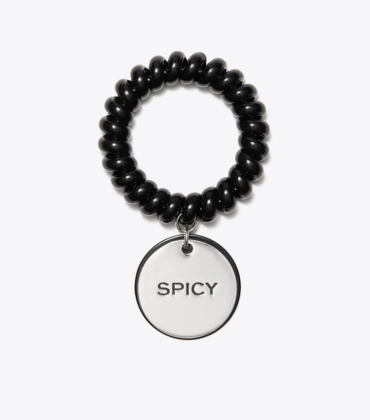 Tory Burch designer bracelets TB x BonBon Locker Room Bracelet in Salty Licorice Twist front