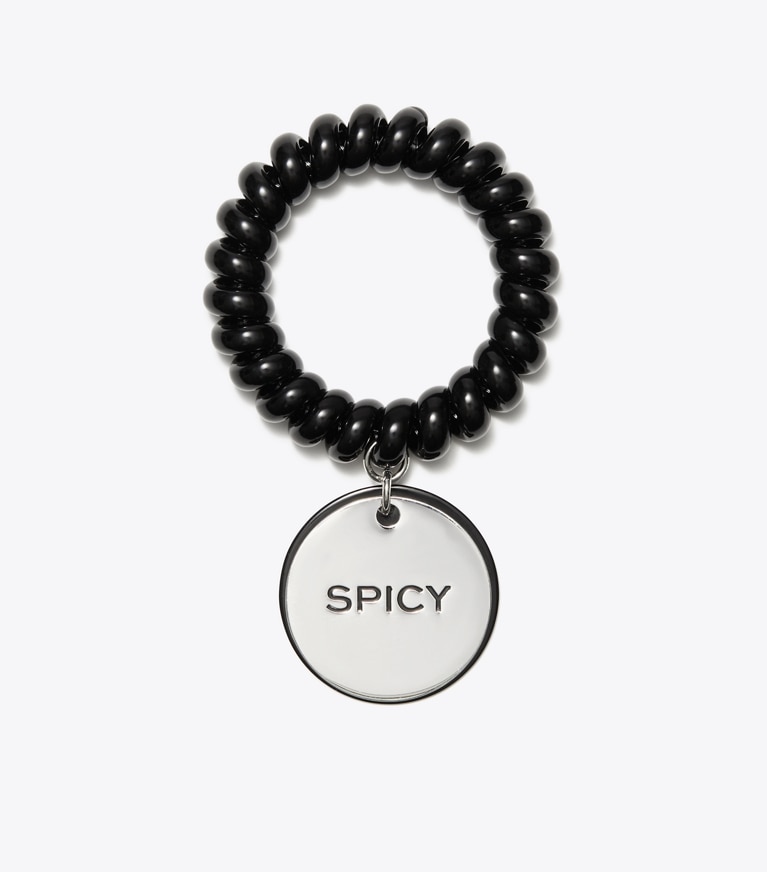 Tory Burch designer bracelets TB x BonBon Locker Room Bracelet in Salty Licorice Twist front
